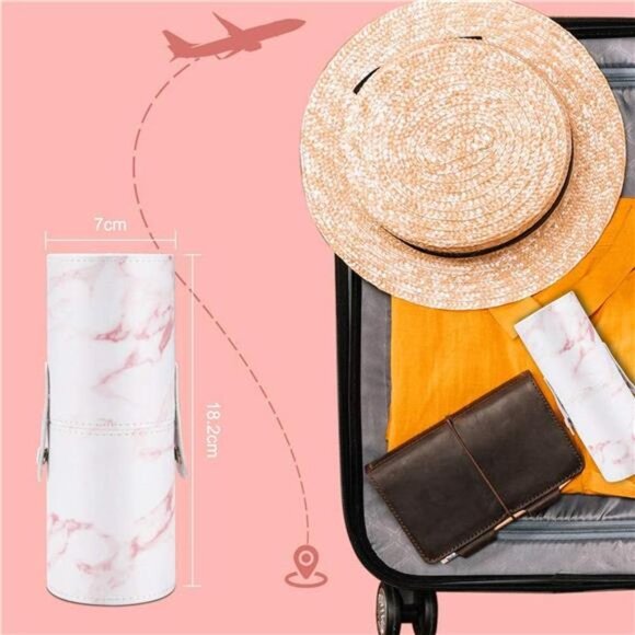 Makeup Brushes Set 16PCS Marble Make up Brushes Foundation Eyeshadow Concealer - Picture 7 of 8